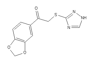 1-(1,3-benzodioxol-5-yl)-2-(1H-1,2,4-triazol-3-ylthio)ethanone