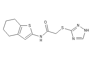 N-(4,5,6,7-tetrahydrobenzothiophen-2-yl)-2-(1H-1,2,4-triazol-3-ylthio)acetamide