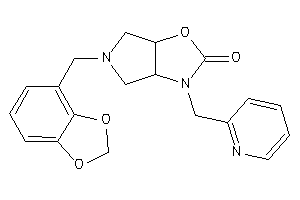 5-(1,3-benzodioxol-4-ylmethyl)-3-(2-pyridylmethyl)-3a,4,6,6a-tetrahydropyrrolo[3,4-d]oxazol-2-one