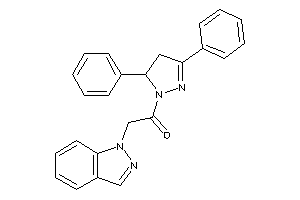 1-(3,5-diphenyl-2-pyrazolin-1-yl)-2-indazol-1-yl-ethanone