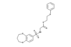 2-(3,4-dihydro-2H-1,5-benzodioxepin-7-ylsulfonylamino)acetic Acid 2-phenoxyethyl Ester