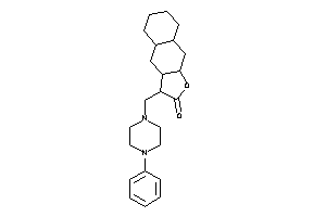 Image of 3-[(4-phenylpiperazino)methyl]-3a,4,4a,5,6,7,8,8a,9,9a-decahydro-3H-benzo[f]benzofuran-2-one