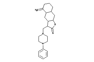 5-methylene-3-[(4-phenylpiperazino)methyl]-3,3a,4,4a,6,7,8,8a,9,9a-decahydrobenzo[f]benzofuran-2-one