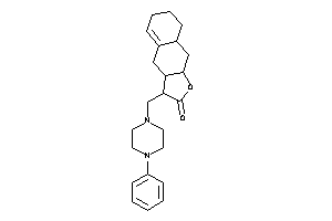 Image of 3-[(4-phenylpiperazino)methyl]-3a,4,6,7,8,8a,9,9a-octahydro-3H-benzo[f]benzofuran-2-one