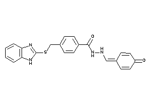 4-[(1H-benzimidazol-2-ylthio)methyl]-N'-[(4-ketocyclohexa-2,5-dien-1-ylidene)methyl]benzohydrazide