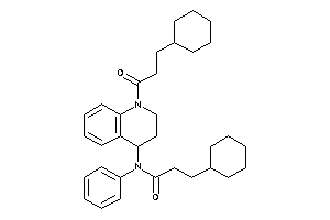 Image of 3-cyclohexyl-N-[1-(3-cyclohexylpropanoyl)-3,4-dihydro-2H-quinolin-4-yl]-N-phenyl-propionamide