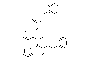 N-(1-hydrocinnamoyl-3,4-dihydro-2H-quinolin-4-yl)-N,3-diphenyl-propionamide