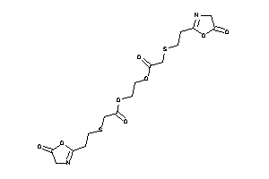 Image of 2-[2-(5-keto-2-oxazolin-2-yl)ethylthio]acetic Acid 2-[2-[2-(5-keto-2-oxazolin-2-yl)ethylthio]acetyl]oxyethyl Ester