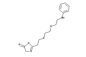 2-[2-[2-(2-anilinoethoxy)ethylthio]ethyl]-2-oxazolin-5-one