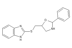 5-[(1H-benzimidazol-2-ylthio)methyl]-2-phenyl-oxazolidine