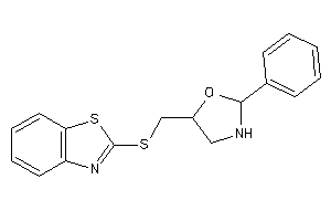 5-[(1,3-benzothiazol-2-ylthio)methyl]-2-phenyl-oxazolidine