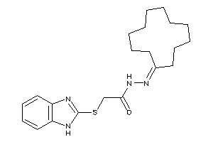 Image of 2-(1H-benzimidazol-2-ylthio)-N-(cyclododecylideneamino)acetamide
