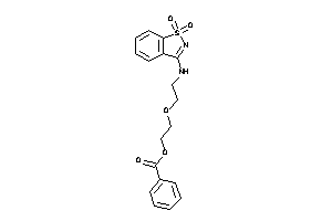 Benzoic Acid 2-[2-[(1,1-diketo-1,2-benzothiazol-3-yl)amino]ethoxy]ethyl Ester