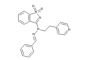 (benzalamino)-(1,1-diketo-1,2-benzothiazol-3-yl)-[2-(4-pyridyl)ethyl]amine