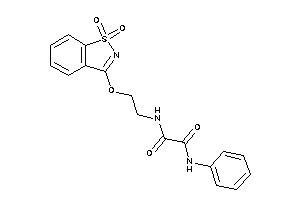 N-[2-[(1,1-diketo-1,2-benzothiazol-3-yl)oxy]ethyl]-N'-phenyl-oxamide