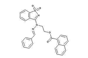 Naphthalene-1-carboxylic Acid 2-[(benzalamino)-(1,1-diketo-1,2-benzothiazol-3-yl)amino]ethyl Ester