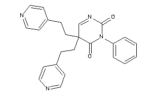 3-phenyl-5,5-bis[2-(4-pyridyl)ethyl]pyrimidine-2,4-quinone