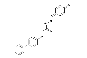 Image of N'-[(4-ketocyclohexa-2,5-dien-1-ylidene)methyl]-2-(4-phenylphenoxy)acetohydrazide