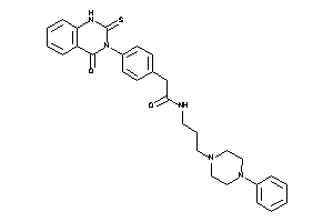 2-[4-(4-keto-2-thioxo-1H-quinazolin-3-yl)phenyl]-N-[3-(4-phenylpiperazino)propyl]acetamide