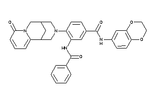 3-benzamido-N-(2,3-dihydro-1,4-benzodioxin-6-yl)-4-(ketoBLAHyl)benzamide