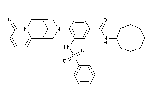 3-(benzenesulfonamido)-N-cyclooctyl-4-(ketoBLAHyl)benzamide