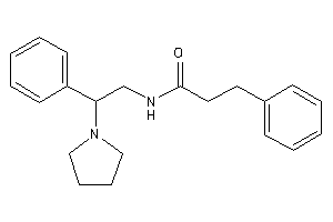 3-phenyl-N-(2-phenyl-2-pyrrolidino-ethyl)propionamide