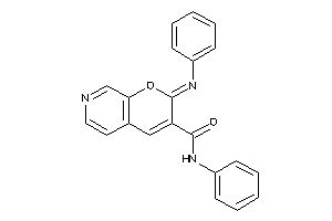 N-phenyl-2-phenylimino-pyrano[2,3-c]pyridine-3-carboxamide