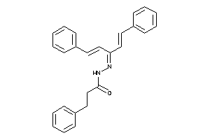 3-phenyl-N-[(3-phenyl-1-styryl-prop-2-enylidene)amino]propionamide