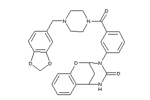 [3-(4-piperonylpiperazine-1-carbonyl)phenyl]BLAHone