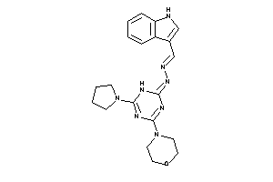 Image of 1H-indol-3-ylmethylene-[(4-morpholino-6-pyrrolidino-1H-s-triazin-2-ylidene)amino]amine