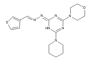 (4-morpholino-6-piperidino-1H-s-triazin-2-ylidene)-(3-thenylideneamino)amine