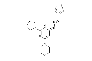 Image of (4-morpholino-6-pyrrolidino-1H-s-triazin-2-ylidene)-(3-thenylideneamino)amine