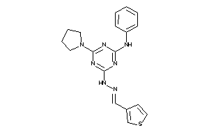 (4-anilino-6-pyrrolidino-s-triazin-2-yl)-(3-thenylideneamino)amine