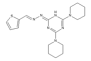 (4,6-dipiperidino-1H-s-triazin-2-ylidene)-(2-thenylideneamino)amine