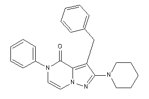3-benzyl-5-phenyl-2-piperidino-pyrazolo[1,5-a]pyrazin-4-one