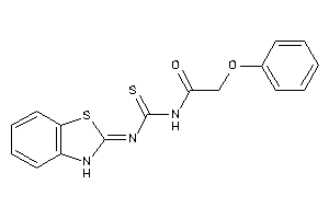 N-(3H-1,3-benzothiazol-2-ylidenethiocarbamoyl)-2-phenoxy-acetamide