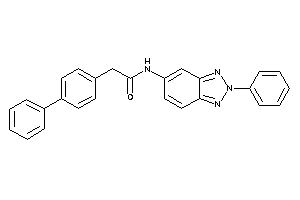 N-(2-phenylbenzotriazol-5-yl)-2-(4-phenylphenyl)acetamide