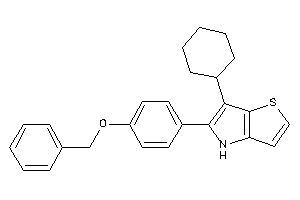 Image of 5-(4-benzoxyphenyl)-6-cyclohexyl-4H-thieno[3,2-b]pyrrole