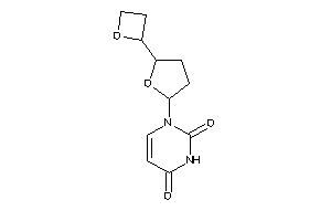 Image of 1-[5-(oxetan-2-yl)tetrahydrofuran-2-yl]pyrimidine-2,4-quinone