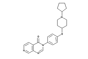 3-[4-[(1-cyclopentyl-4-piperidyl)oxy]phenyl]pyrido[3,4-d]pyrimidin-4-one