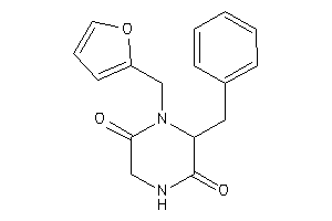 6-benzyl-1-(2-furfuryl)piperazine-2,5-quinone