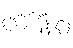 N-(5-benzal-4-keto-2-thioxo-thiazolidin-3-yl)benzenesulfonamide