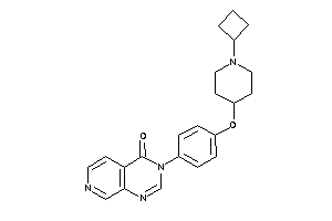 3-[4-[(1-cyclobutyl-4-piperidyl)oxy]phenyl]pyrido[3,4-d]pyrimidin-4-one