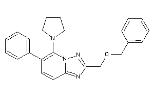 2-(benzoxymethyl)-6-phenyl-5-pyrrolidino-[1,2,4]triazolo[1,5-a]pyridine