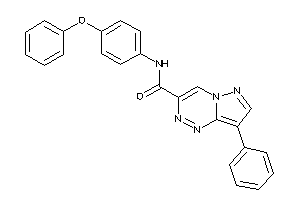Image of N-(4-phenoxyphenyl)-8-phenyl-pyrazolo[5,1-c][1,2,4]triazine-3-carboxamide