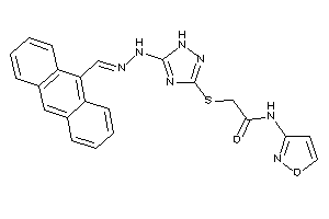 2-[[5-[N'-(9-anthrylmethylene)hydrazino]-1H-1,2,4-triazol-3-yl]thio]-N-isoxazol-3-yl-acetamide
