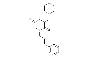 3-(cyclohexylmethyl)-1-(3-phenylpropyl)piperazine-2,5-quinone