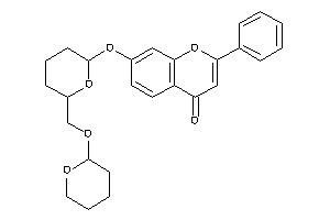 Image of 2-phenyl-7-[6-(tetrahydropyran-2-yloxymethyl)tetrahydropyran-2-yl]oxy-chromone