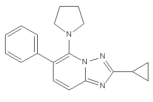 2-cyclopropyl-6-phenyl-5-pyrrolidino-[1,2,4]triazolo[1,5-a]pyridine