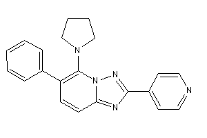 6-phenyl-2-(4-pyridyl)-5-pyrrolidino-[1,2,4]triazolo[1,5-a]pyridine